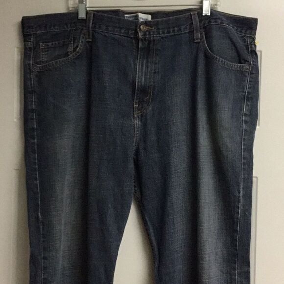 Men’s Levi Signature Straight Blue Jeans Size 42 X 32 - Picture 2 of 7